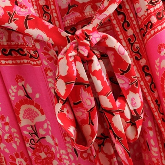 ONE LEFT! 5 ⭐️ DEL MAR Floral Pink Kimono - Picture 8 of 8